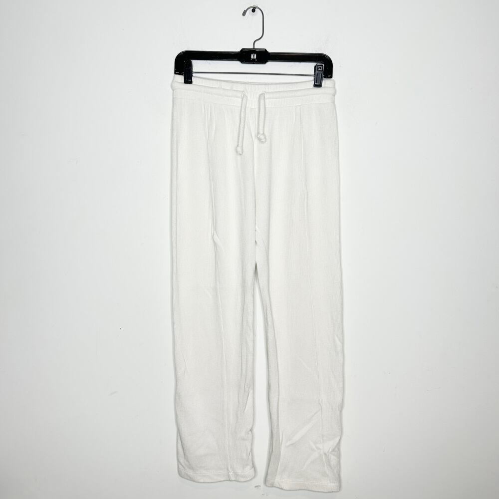 WILDFOX Ribbed Knit Sweatpants Womens Medium Beach Vacation Bridal Wedding - Picture 2 of 5